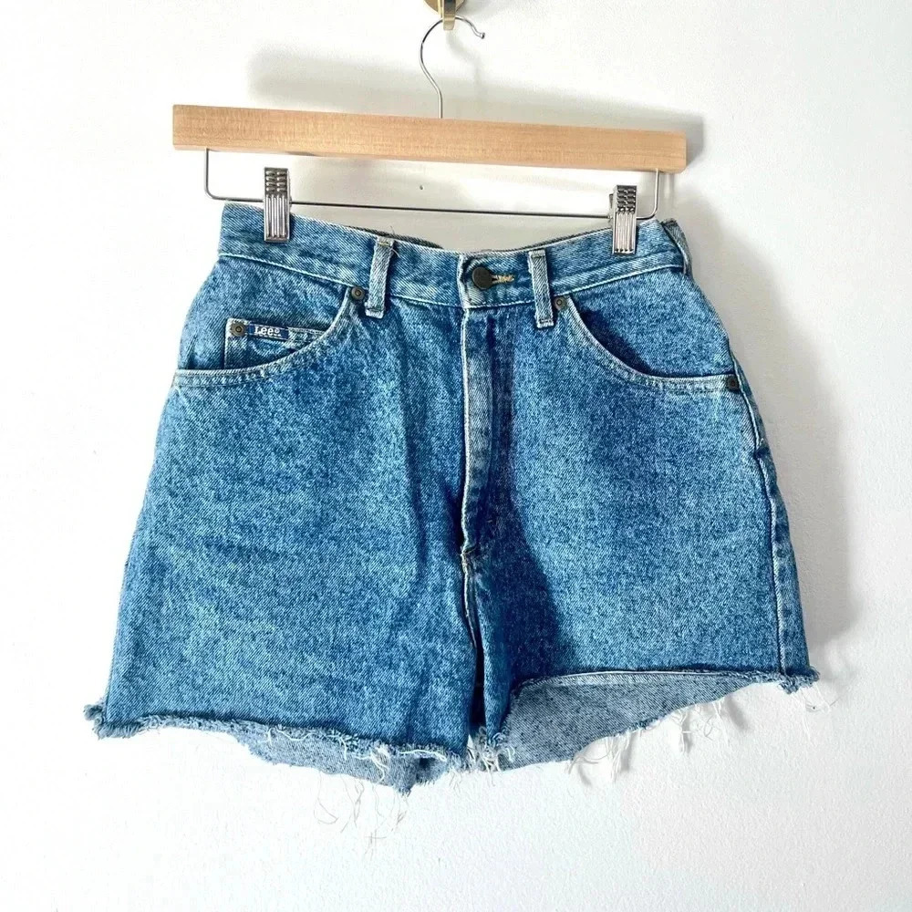 Lee Vintage 100% Cotton High Rise Cut-Off Jean Made in the USA Shorts